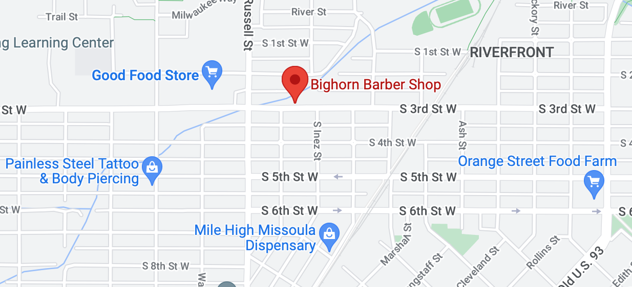 Map showing Bighorn Men's Cuts location